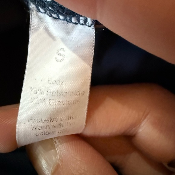 Navy Tennis-Style Wrap Dress – Size Small Scoop Back Athletic Mini - Picture 5 of 5